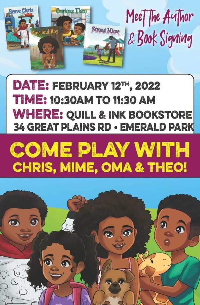 Event Graphic For February 12th Book Signing